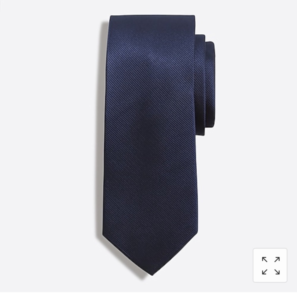 NWT 80% Off Chap Men’s Tie Slim Solid Blue